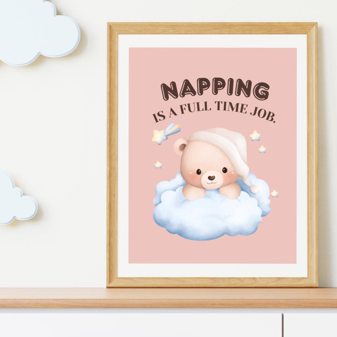 Cute Teddy Bear Nursery Art, New Parent Gift