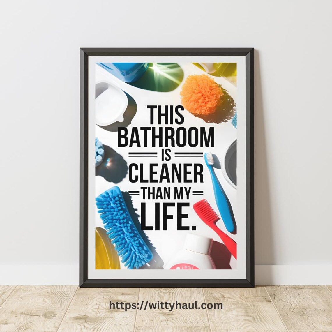 Funny Toilet Bathroom Wall Art, Bathroom Decor