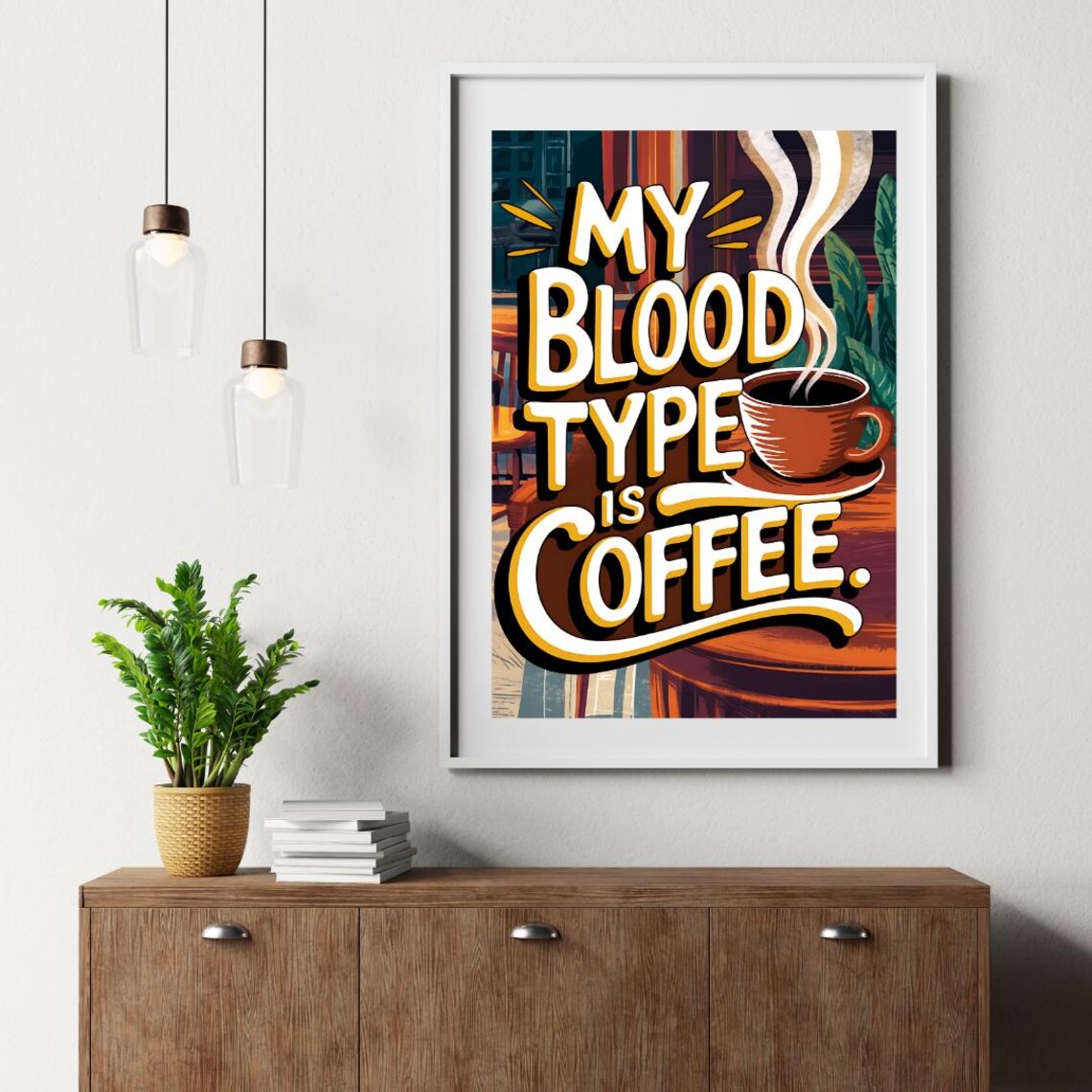 Coffee Wall Art, Trendy Bar Decor Poster - Image 4