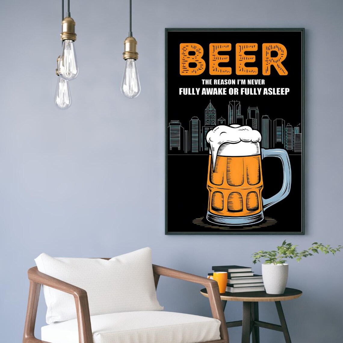Bar Cart Decor, Retro Kitchen Wall Art Print - Image 3