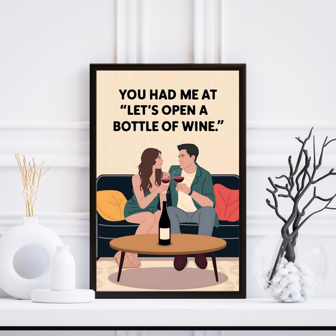 Wine Poster, Modern Wine Art - Image 2