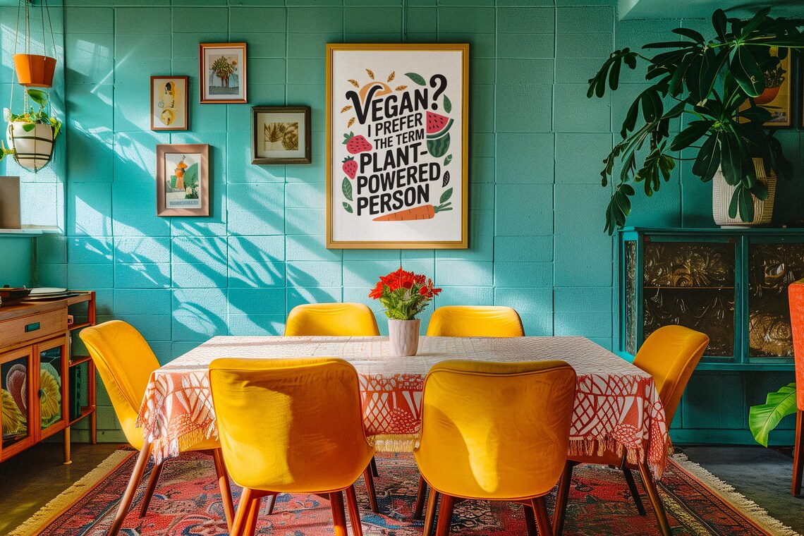 Funny Kitchen Humor, Vegan Jokes Art Print - Image 4
