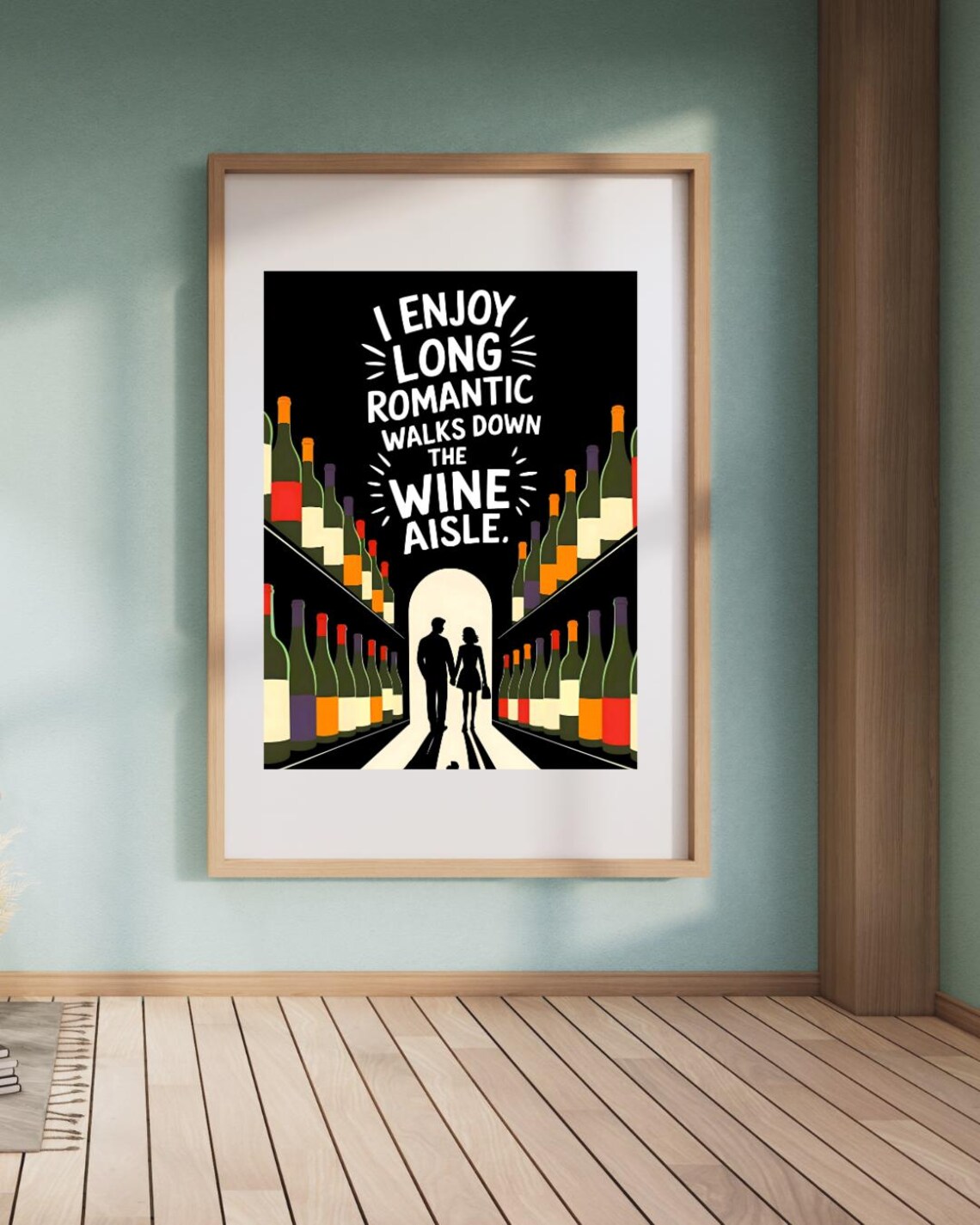 Wine Poster, Funny Kitchen Wall Art Print - Image 3