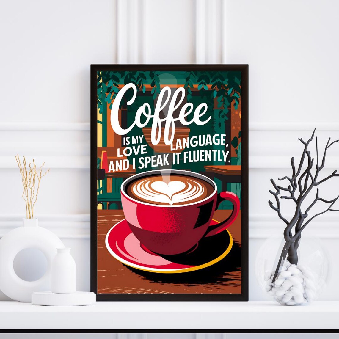 Coffee Wall Art, Trendy Bar Decor Print - Image 5