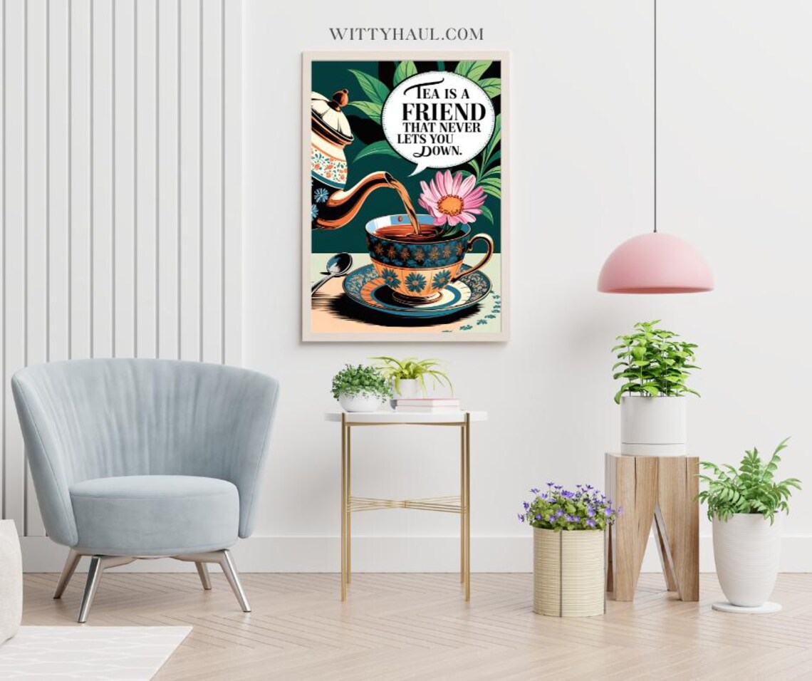 Tea Wall Art, Tea Humour Dining Room Decor - Image 2