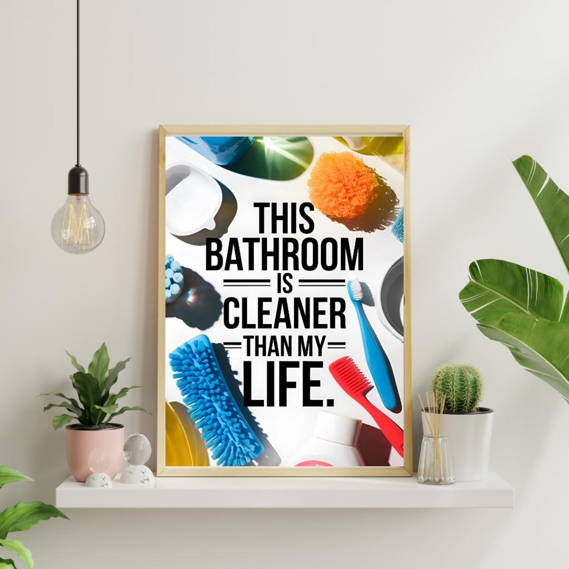 Funny Toilet Bathroom Wall Art, Bathroom Decor - Image 2