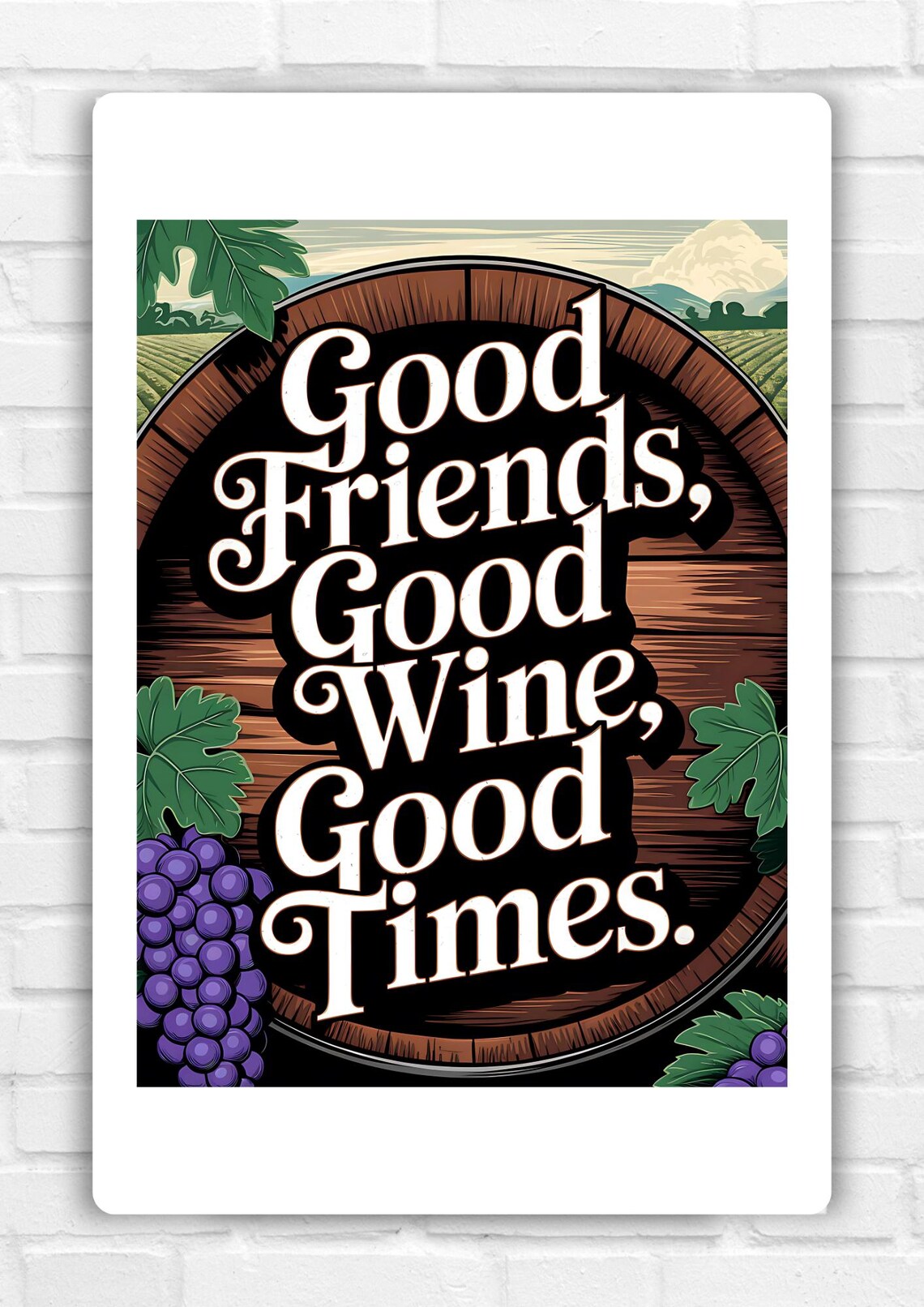 Wine Poster Art, Modern Wine Saying - Image 2