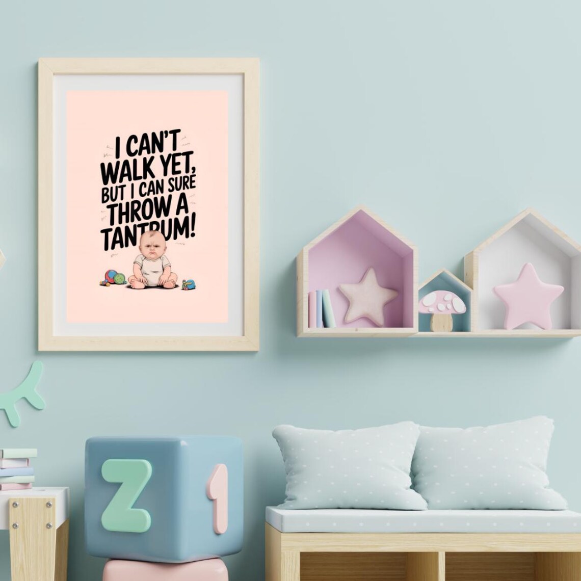 Baby Nursery Wall Art, Funny Nursery Artwork - Image 3