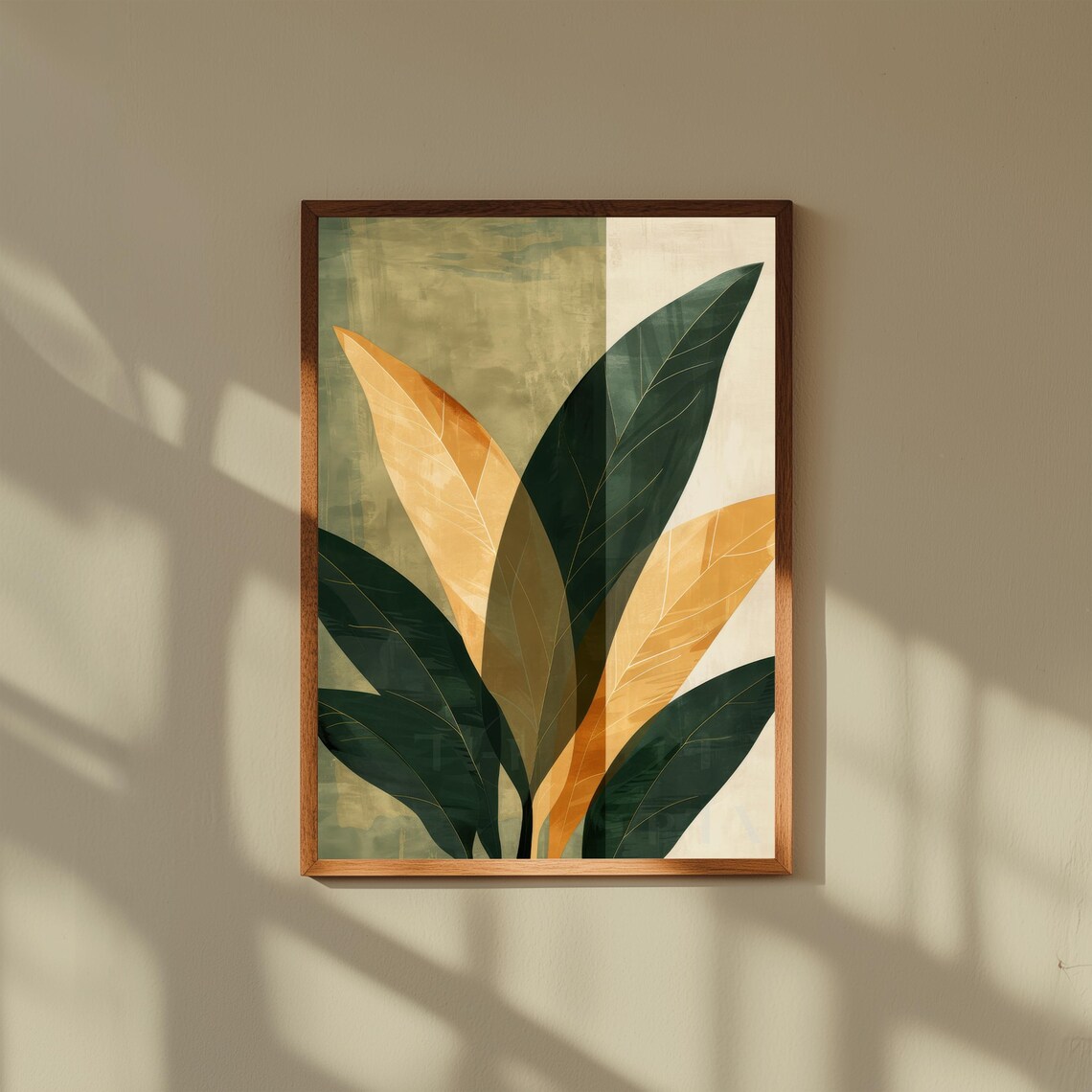 Abstract Botanical Print Modern Floral Fine Art Decor