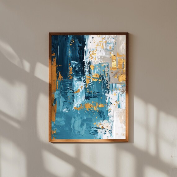 Colorful Abstract Expressionism Art Print Modern Home Decor