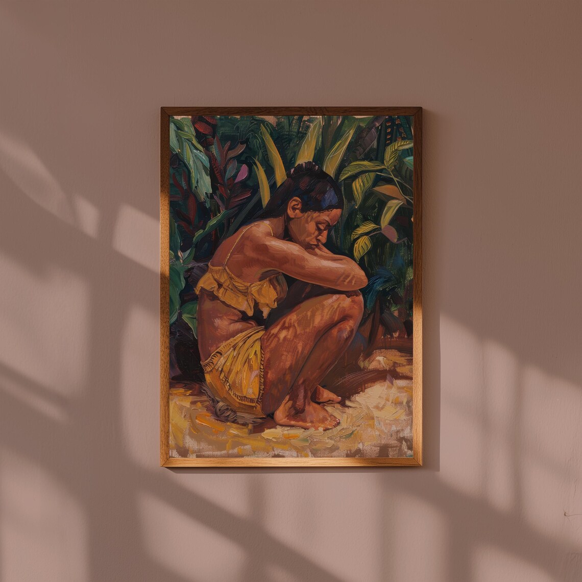 Gauguin Inspired Tahitian Woman Postimpressionist Tropical Art Print