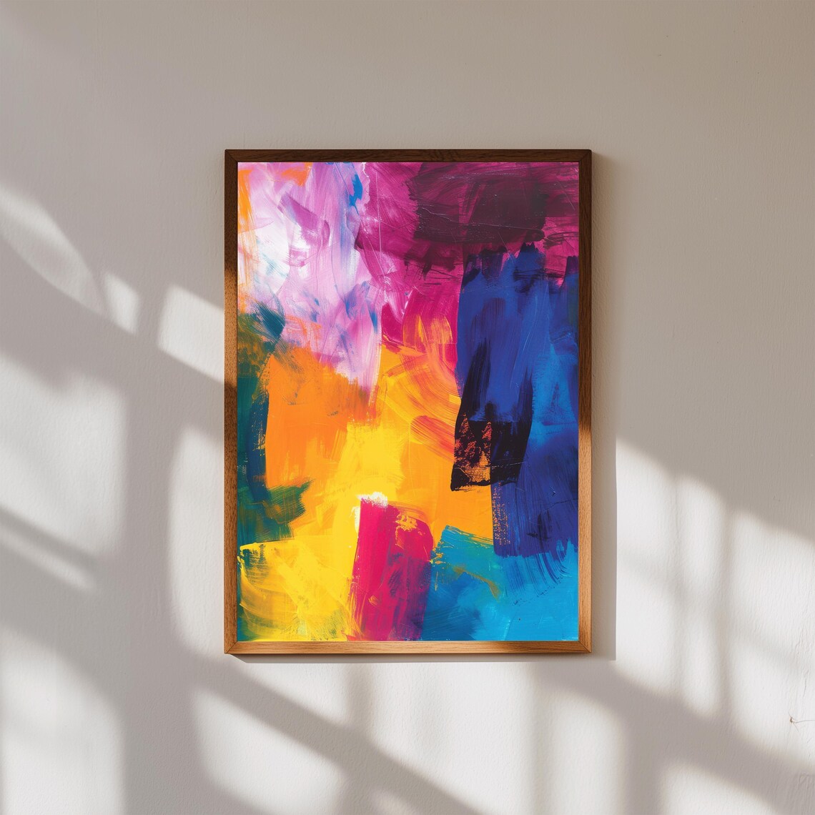 Fauvist Abstract Art Print Bold Expressionist Home Decor