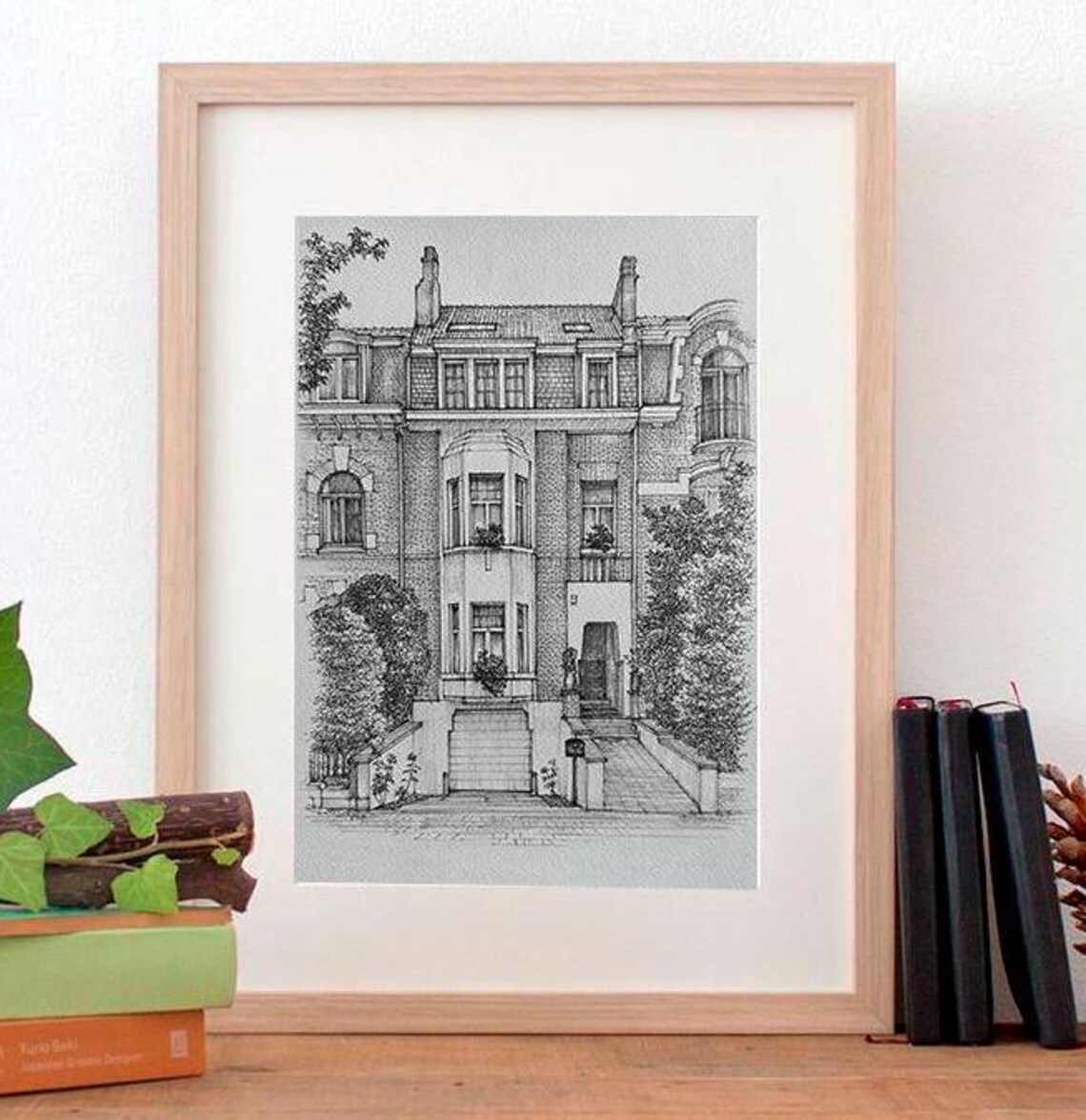 Custom Home Illustrations, Personalized House Portraits