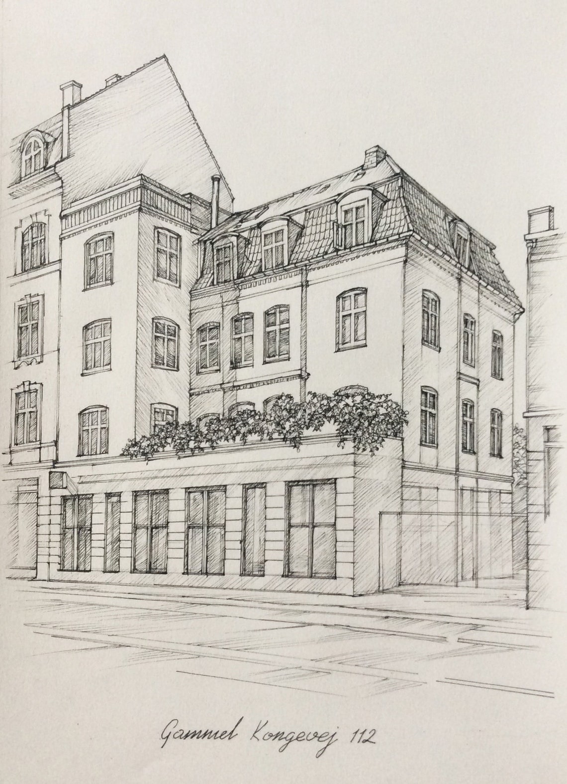 Custom Home Portrait, Hand-Drawn House Art Print - Image 3