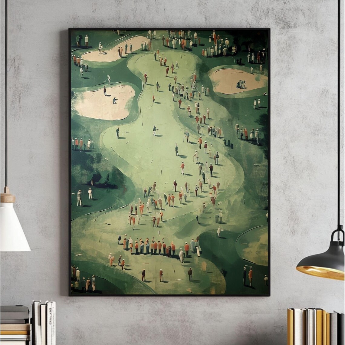 Vintage Golf Poster Art Print, Man Cave Decor