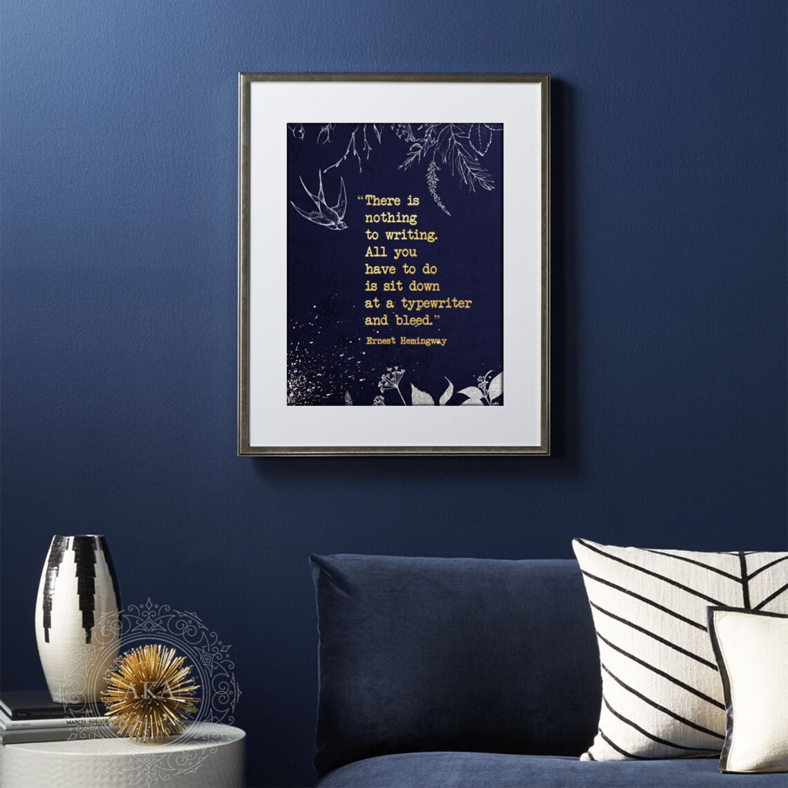 Ernest Hemingway Quote, Writer Inspiration Art Print - Image 5