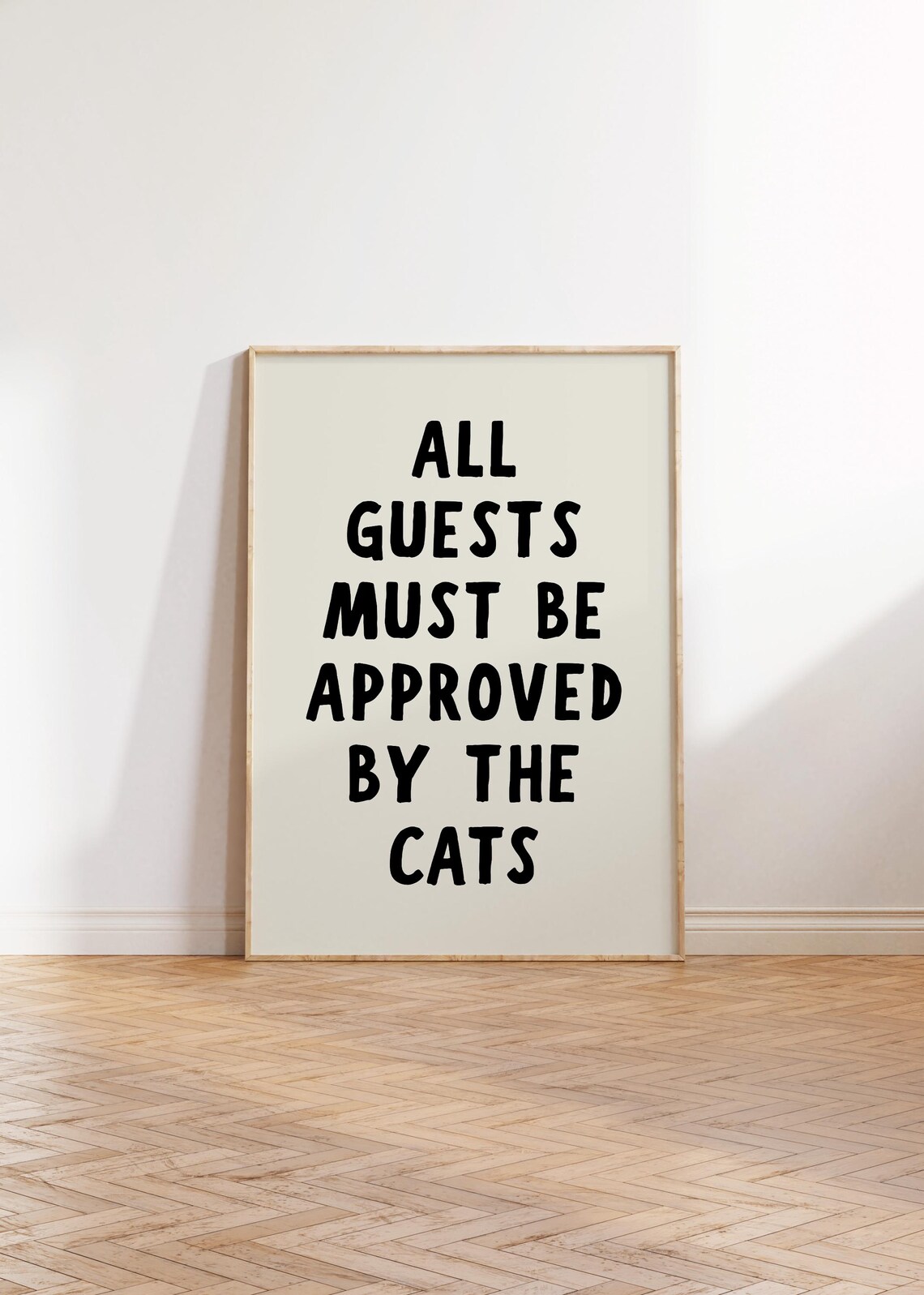 Funny Cat Retro Typography Art Print, Cat Owner Gift - Image 3