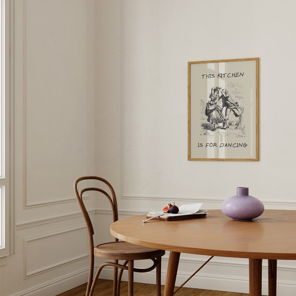 Vintage Kitchen Print Aesthetic Kitchen Decor Vintage Dancing Print Cute Dance Art Kitchen Wall Art Print 1 Print - Image 3