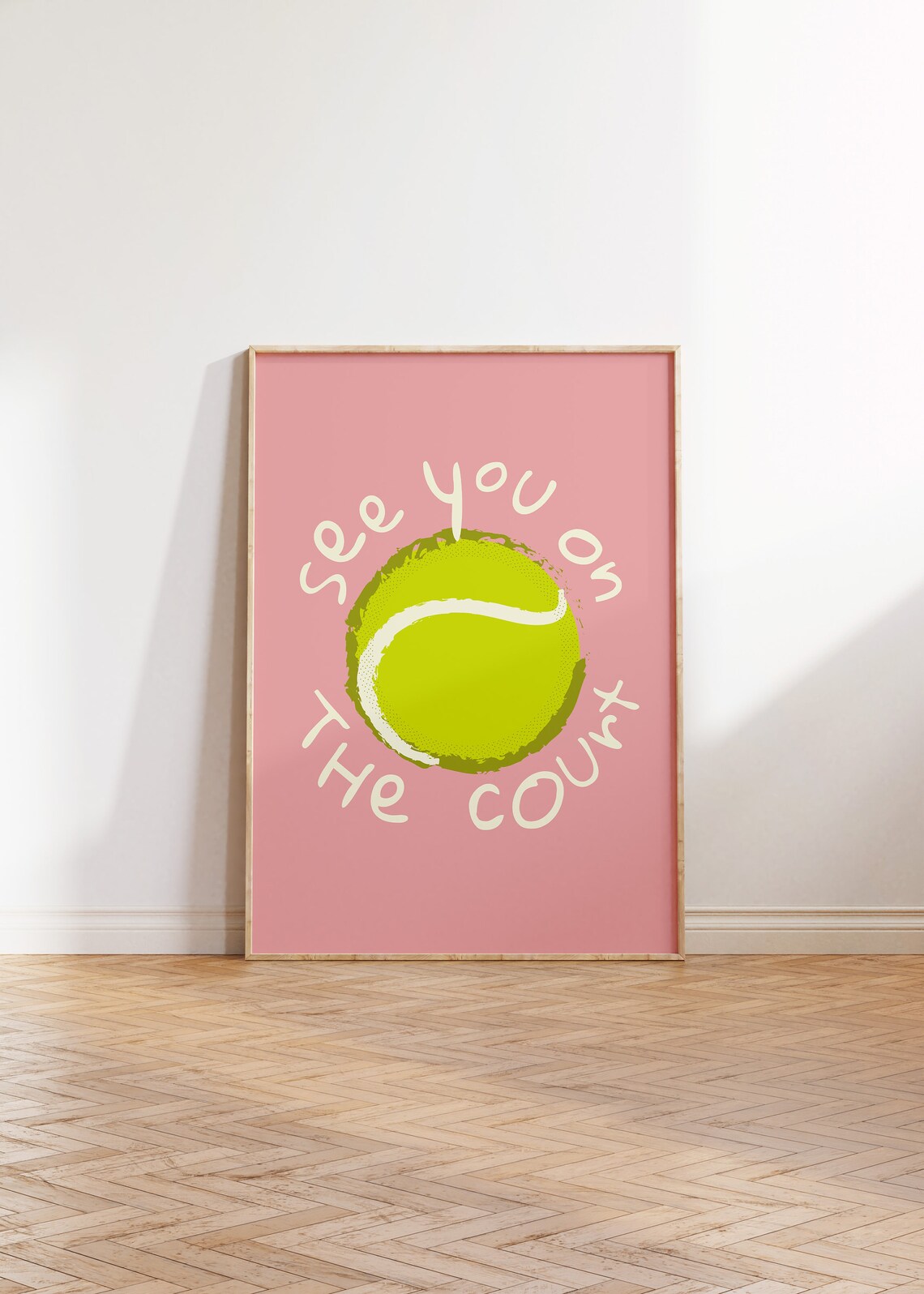 Tennis Ball Print, Country Club Aesthetic Poster - Image 3