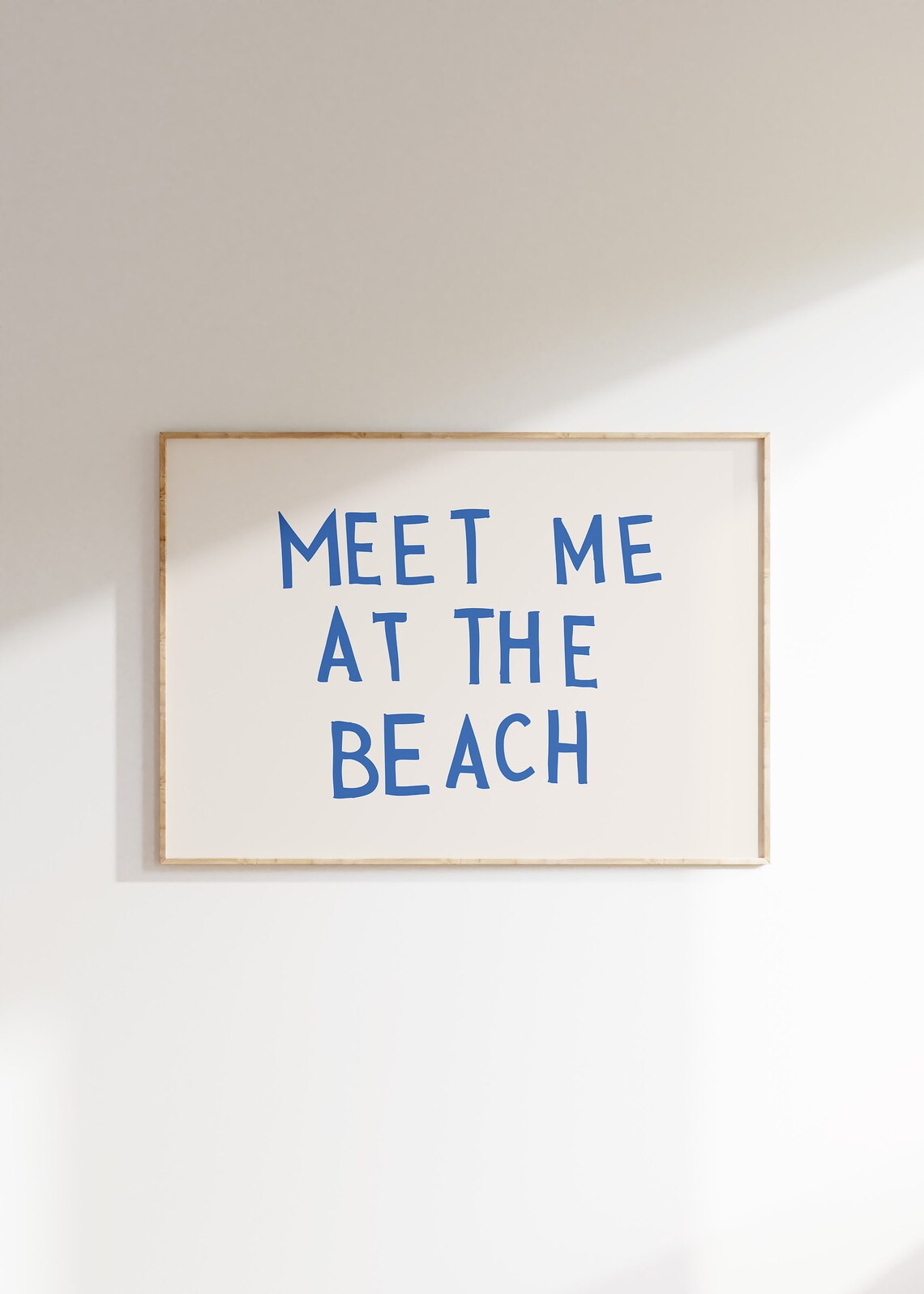 Meet Me At The Beach, Coastal Typography Art Print - Image 4