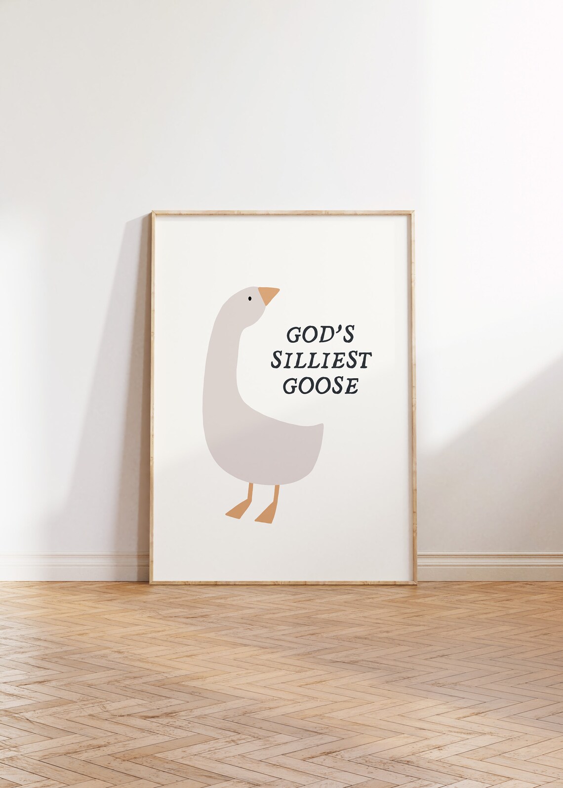 God's Silliest Goose Christian Wall Art Print - Image 3