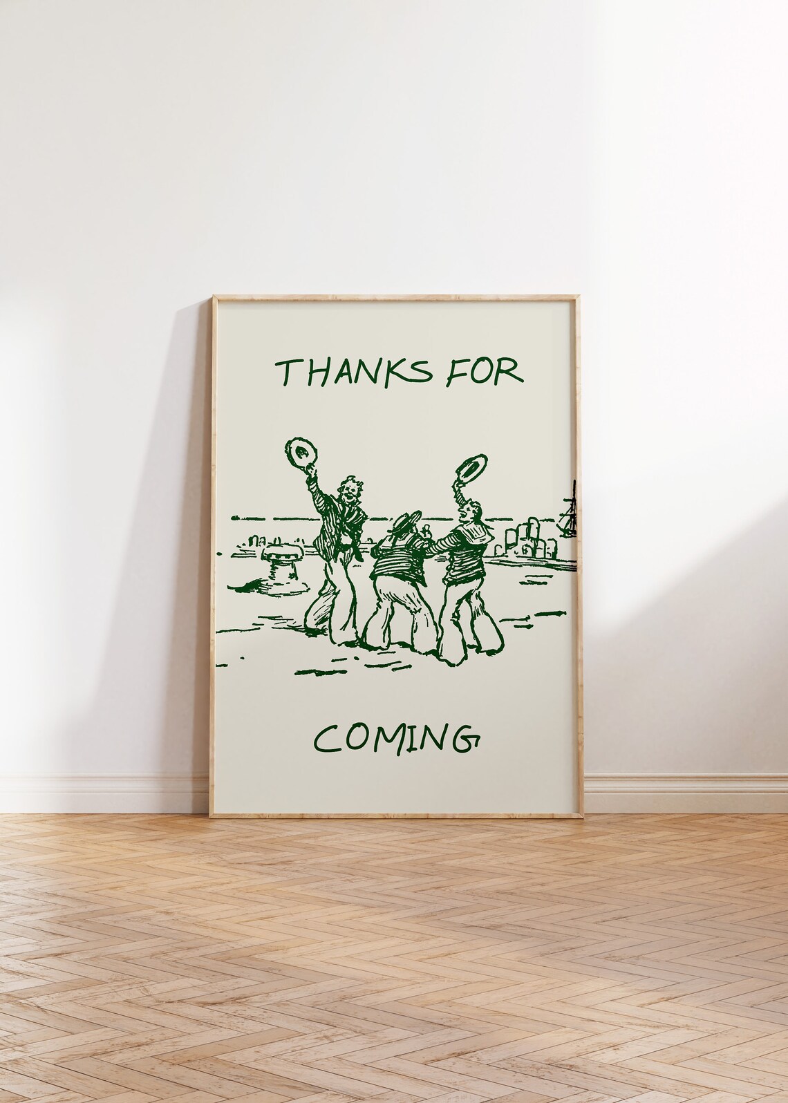 Thanks For Coming Vintage Sailor Poster Print - Image 4