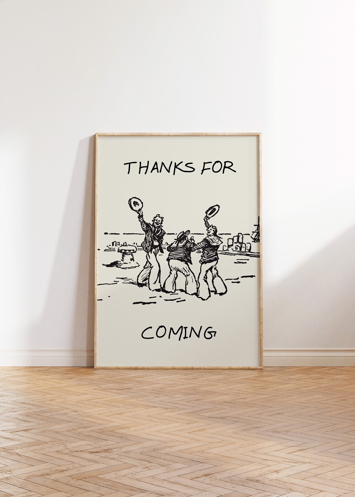 Thanks For Coming Trendy Living Room Poster - Image 4