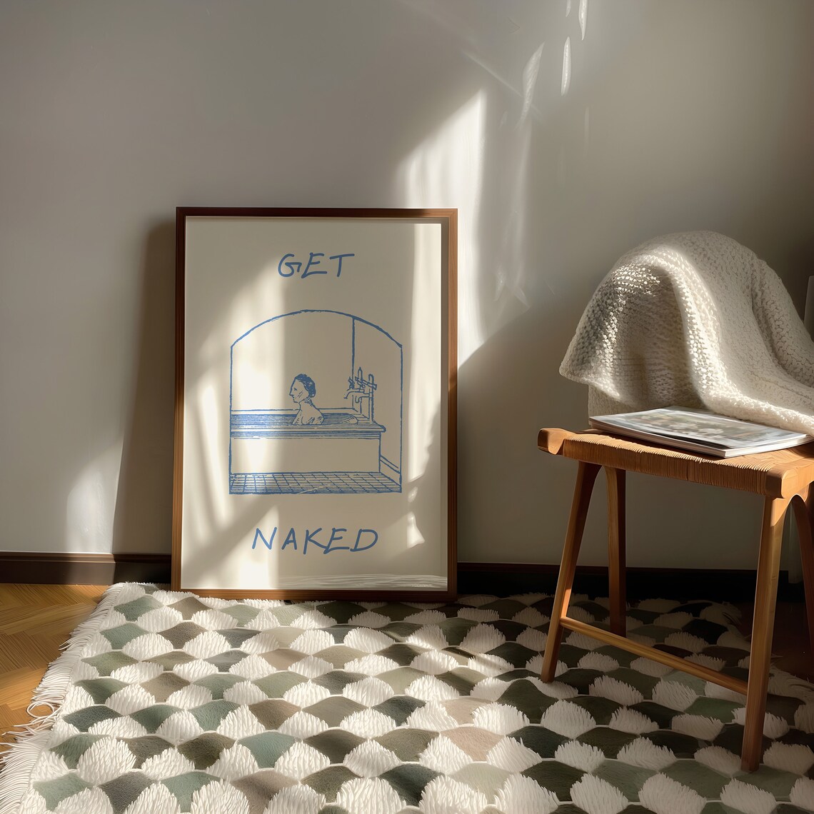 Vintage Bath Art, Retro Bathroom Decor Poster - Image 3