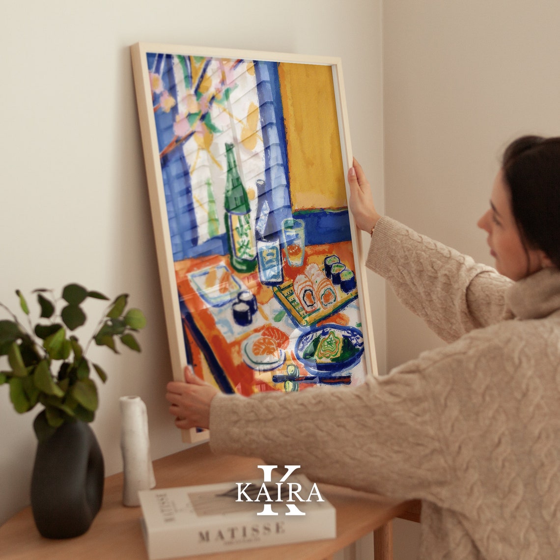 Japanese Sushi Dinner Table Painting Kitchen Food Art Poster - Image 3