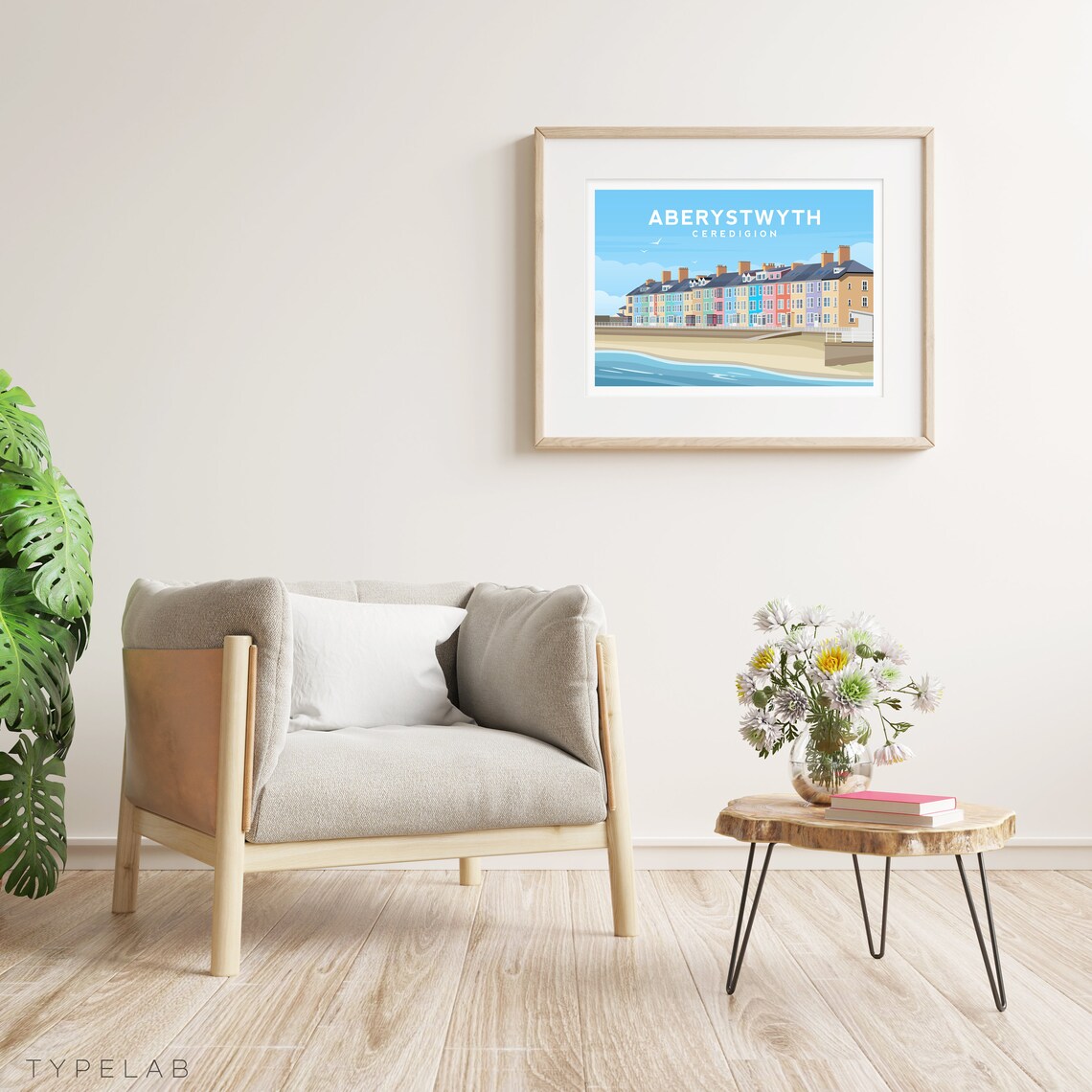 Aberystwyth Travel Poster, Welsh Wall Decor - Image 2