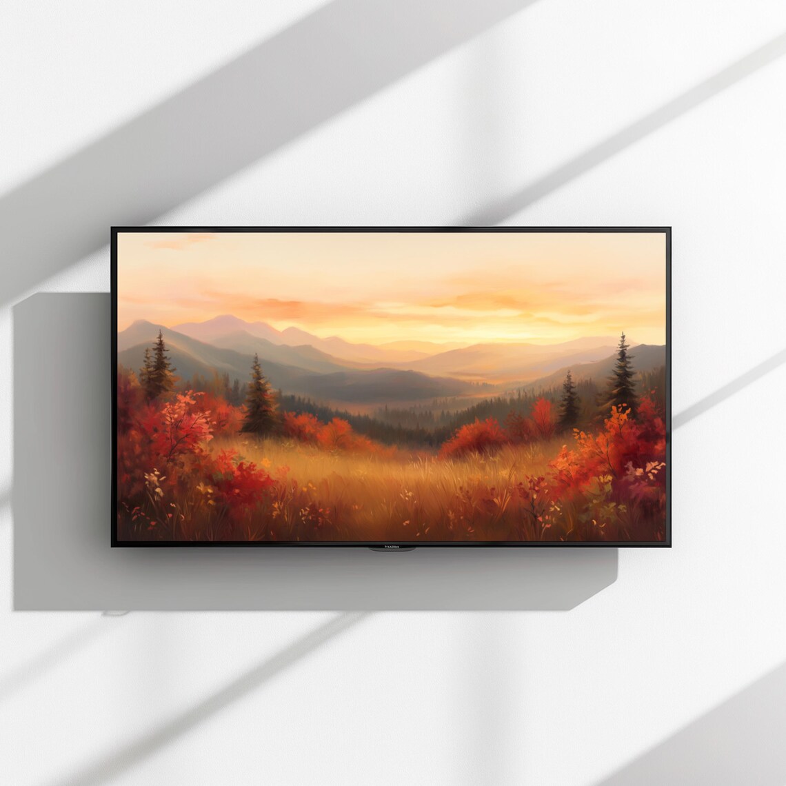 Serene Rolling Hills Floral Meadow Poster - Image 3