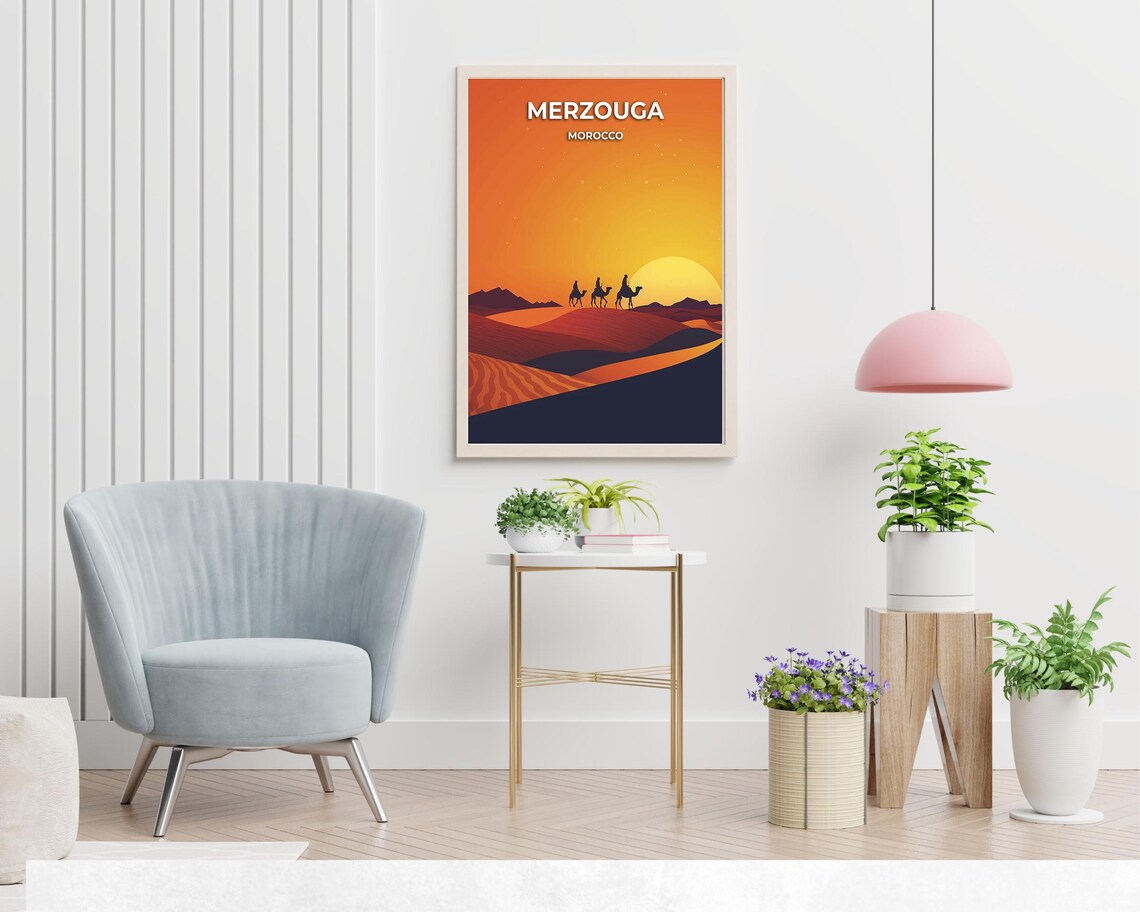 Merzouga Morocco Travel Wall Art Poster Print - Image 2