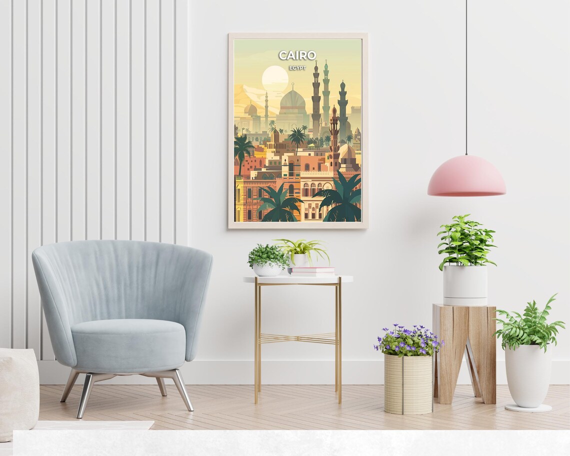 Cairo Egypt Travel Wall Art Poster Print - Image 2