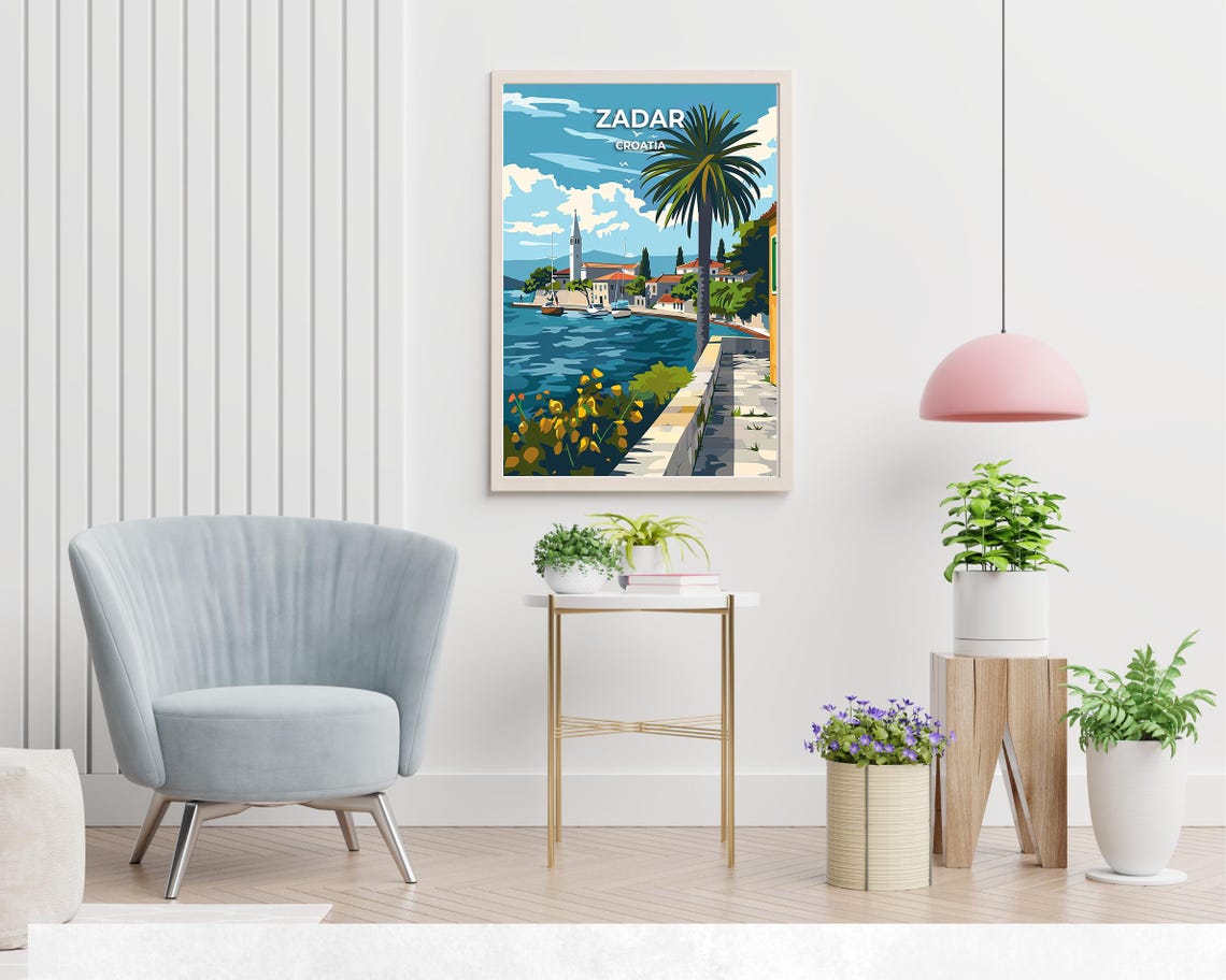 Sea Organ Travel Print Wall Art Zadar Croatia City Print Sea Organ Travel Gift Sea Organ Poster Travel Gift - Image 2