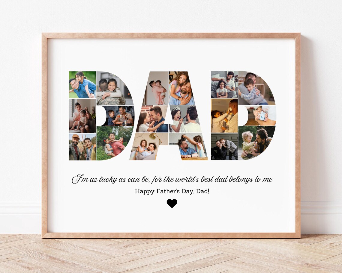 Personalized Dad Photo Collage Gift, Father's Day - Image 2