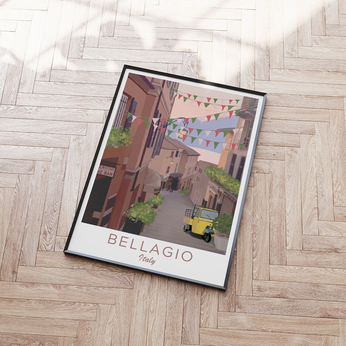 Italy Illustration Italy Illustration Lake Como Poster Italy Travel Art Italy Print Amalfi Coast Print Bellagio Lake Como Art - Image 3