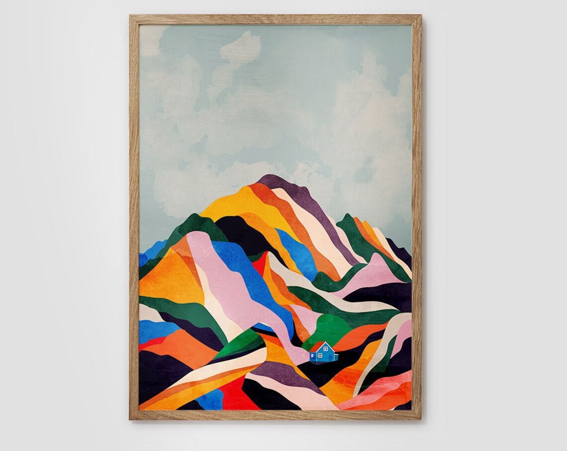 Sugar Mountain Landscape Art Print