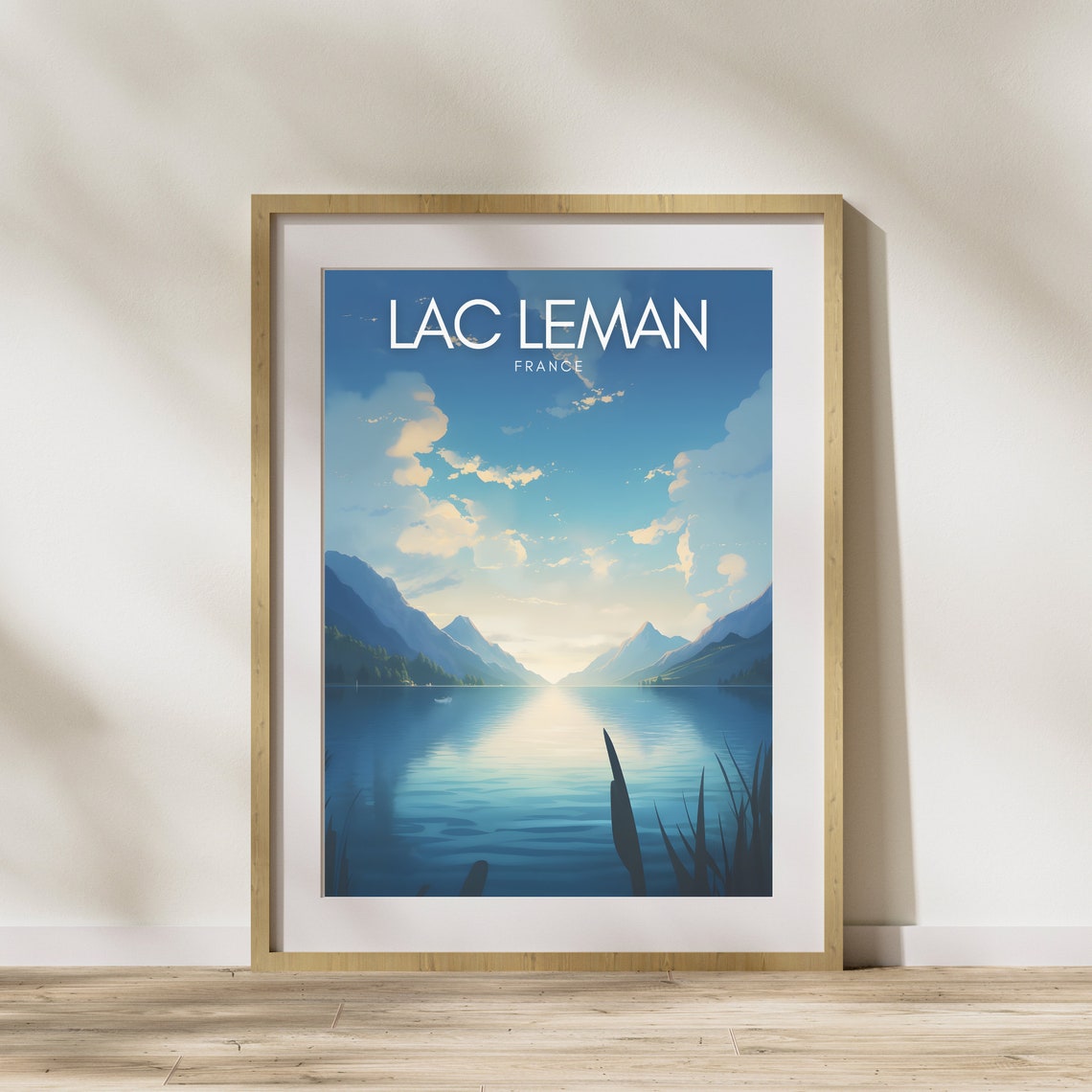 Lac Leman Geneva Lake Travel Poster - Image 3