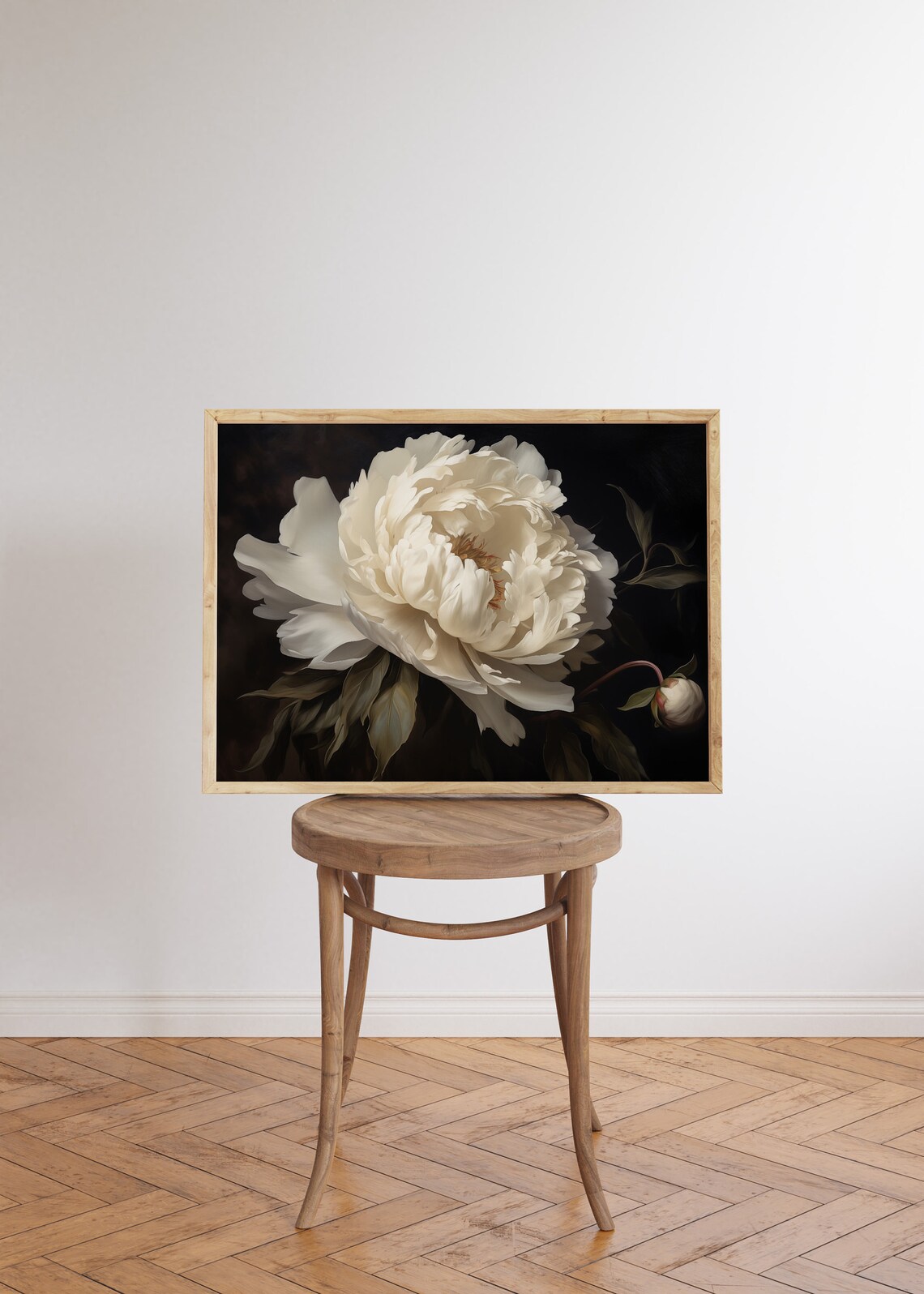 Peony Vintage Flower Art Print, Moody Botanical - Image 5