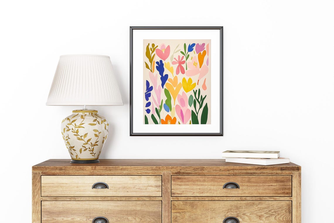 Bright Flower Market Print Wild Flower Wall Art Matisse Wall Art Flower Market Poster Living Room Print Bedroom Wall Dcor Art Prints - Image 5