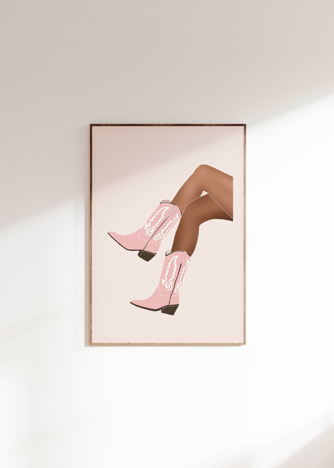 Pink Rodeo Poster Print, Preppy Western Decor