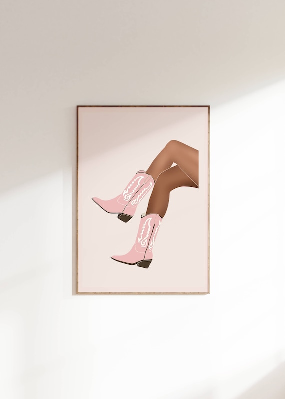 Pink Rodeo Poster Print, Preppy Western Decor