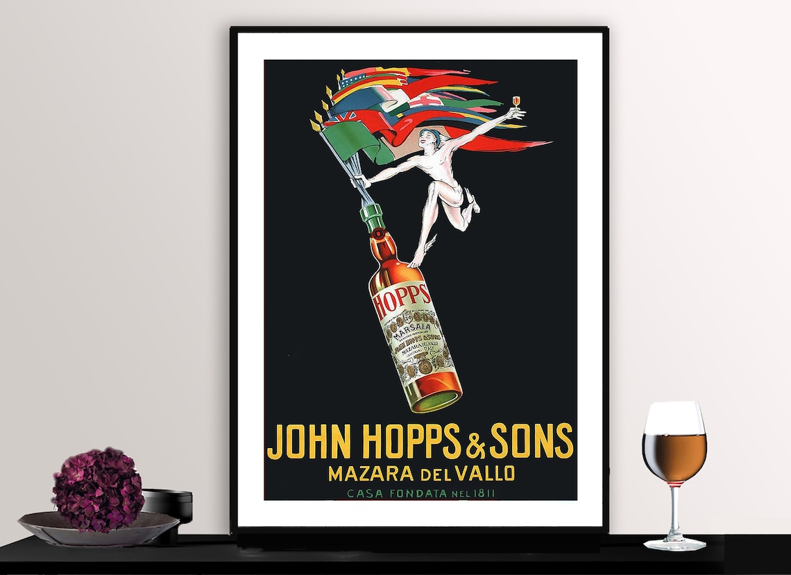 John Hopps And Sons Mazzara Del Vallo Vintage Poster