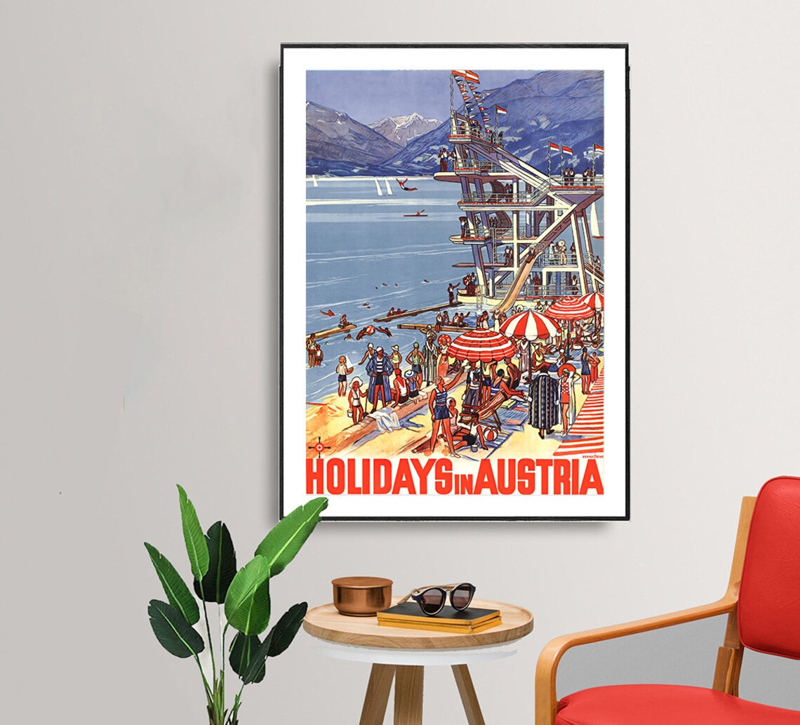 Holidays In Austria Wall Decor Travel Poster - Image 2