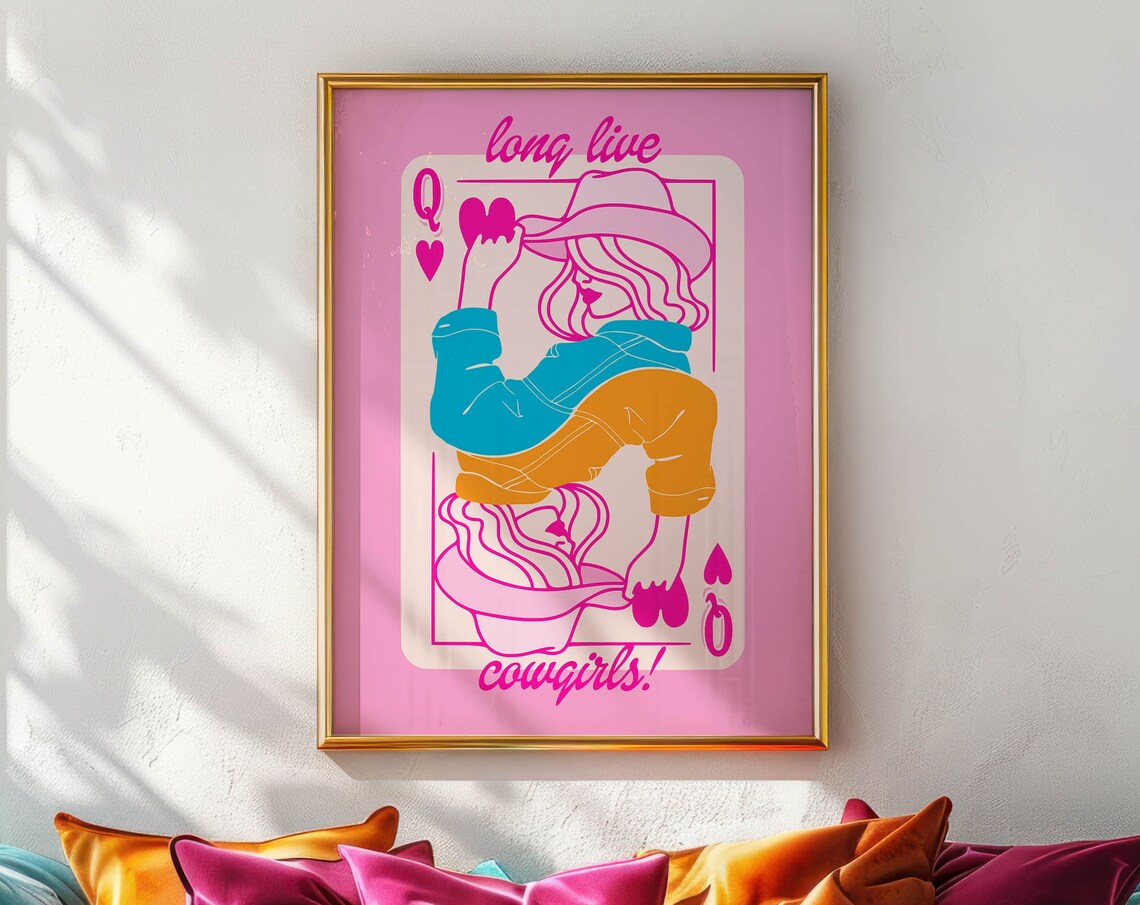 Cowgirl Sayings Western Dorm Room Art Print