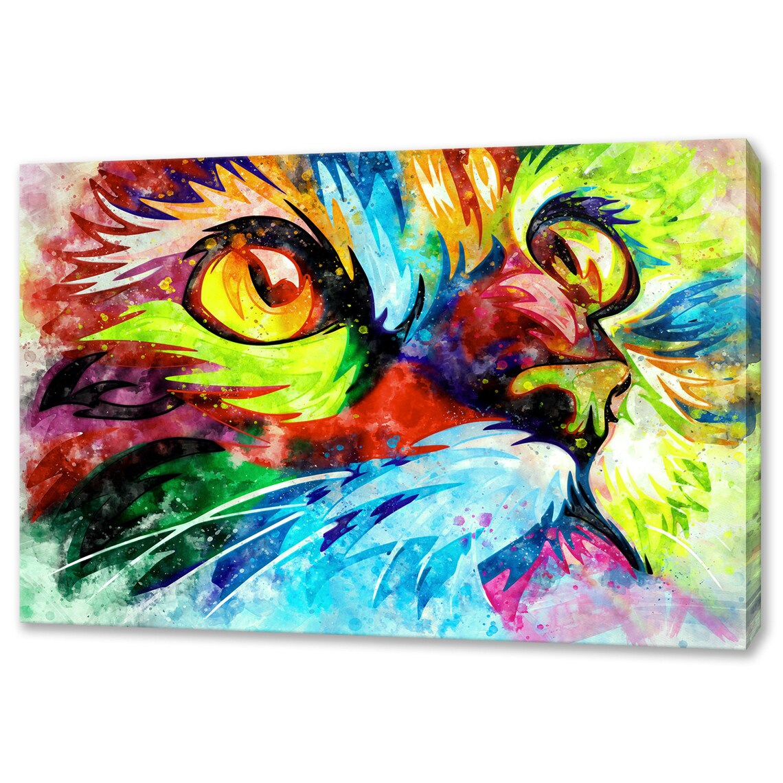 Cat Wall Art Print, Animal Home Decor Poster Gift