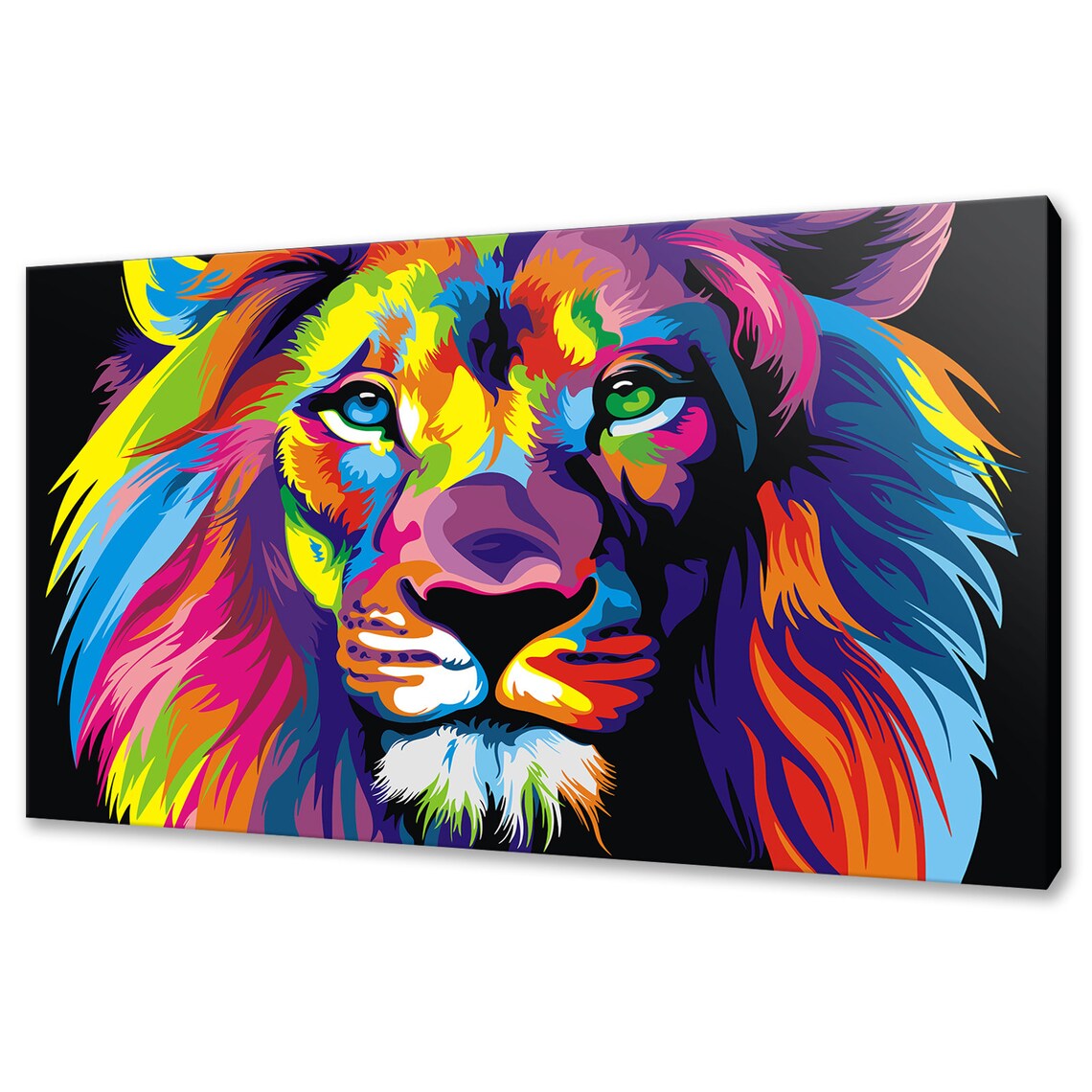 Custom Lion Wall Art Print, Wildlife Home Decor