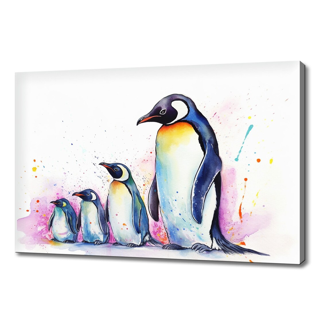 Penguins Art Print, Wildlife Wall Art for Home