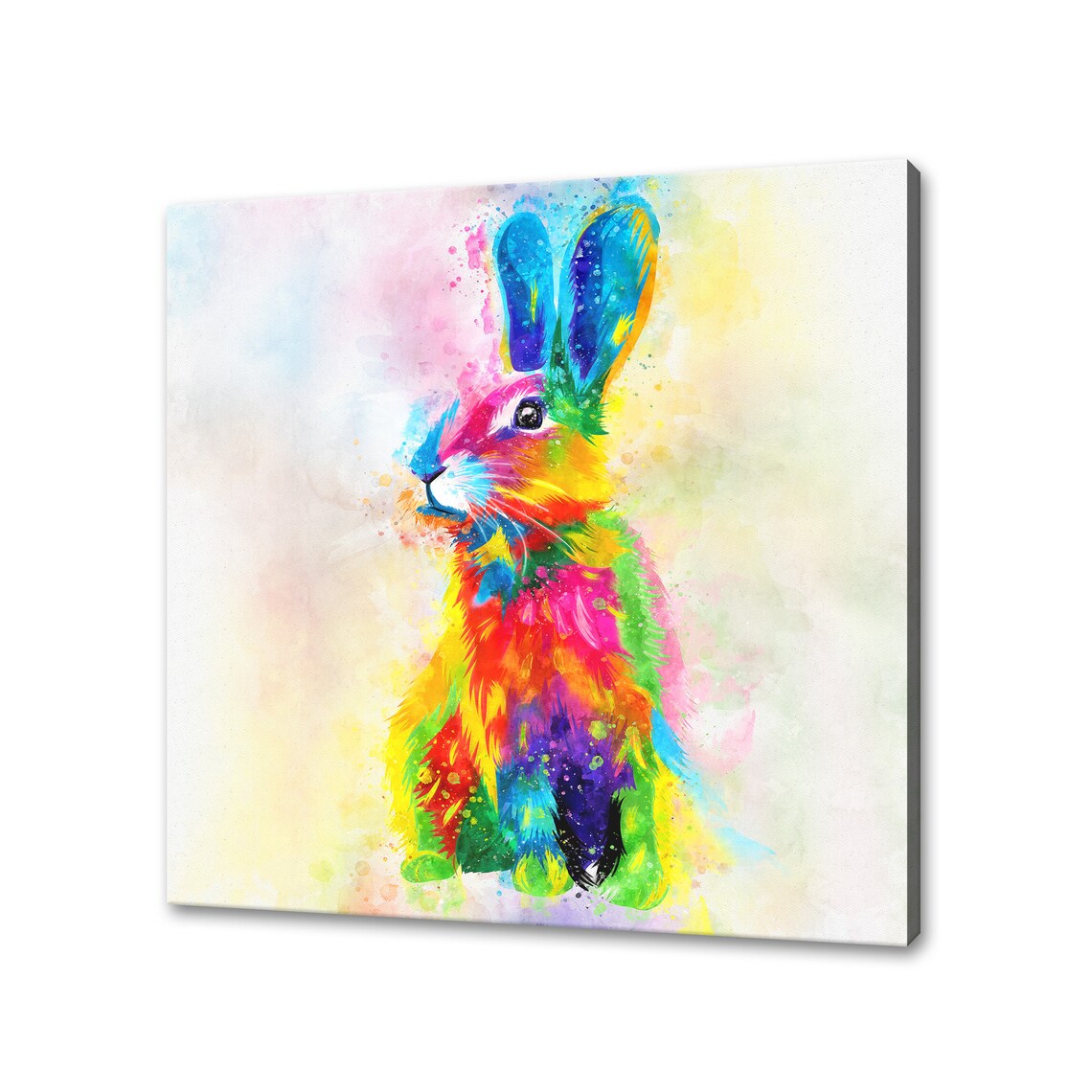 Hair Rabbit Abstract Art Print, Custom Decor Gift