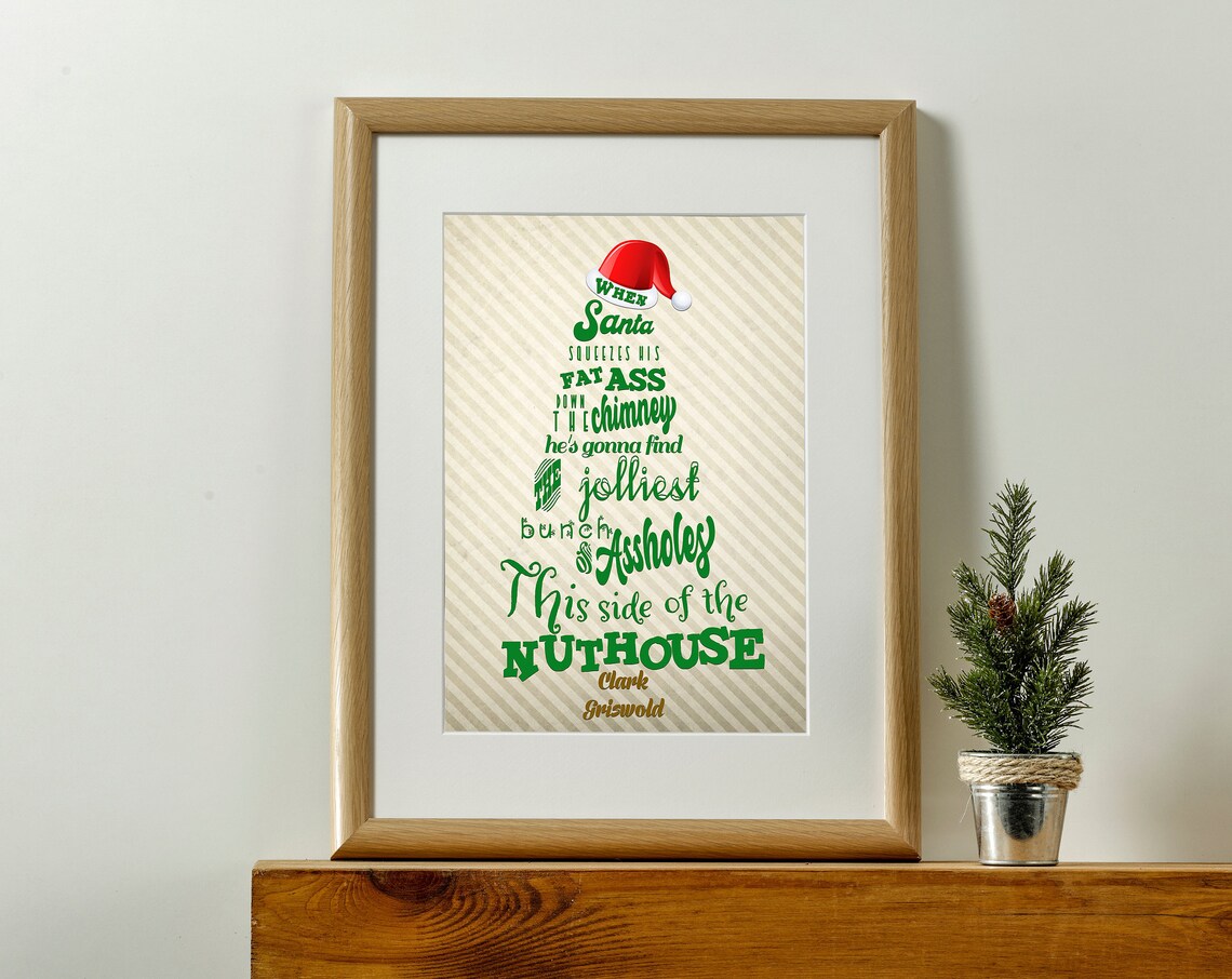 Jolliest Bunch of Aholes Christmas Vacation Poster